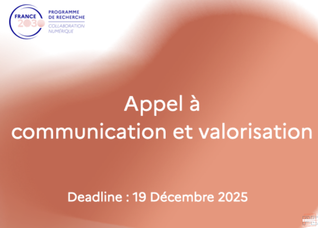 Appel à Communication et Valorisation